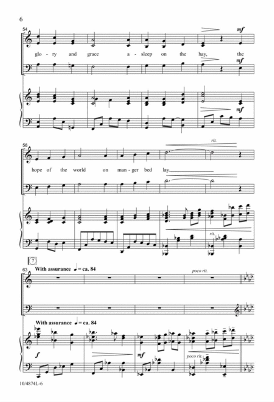 This Silent Night 3-Part scores gallery preview page 6