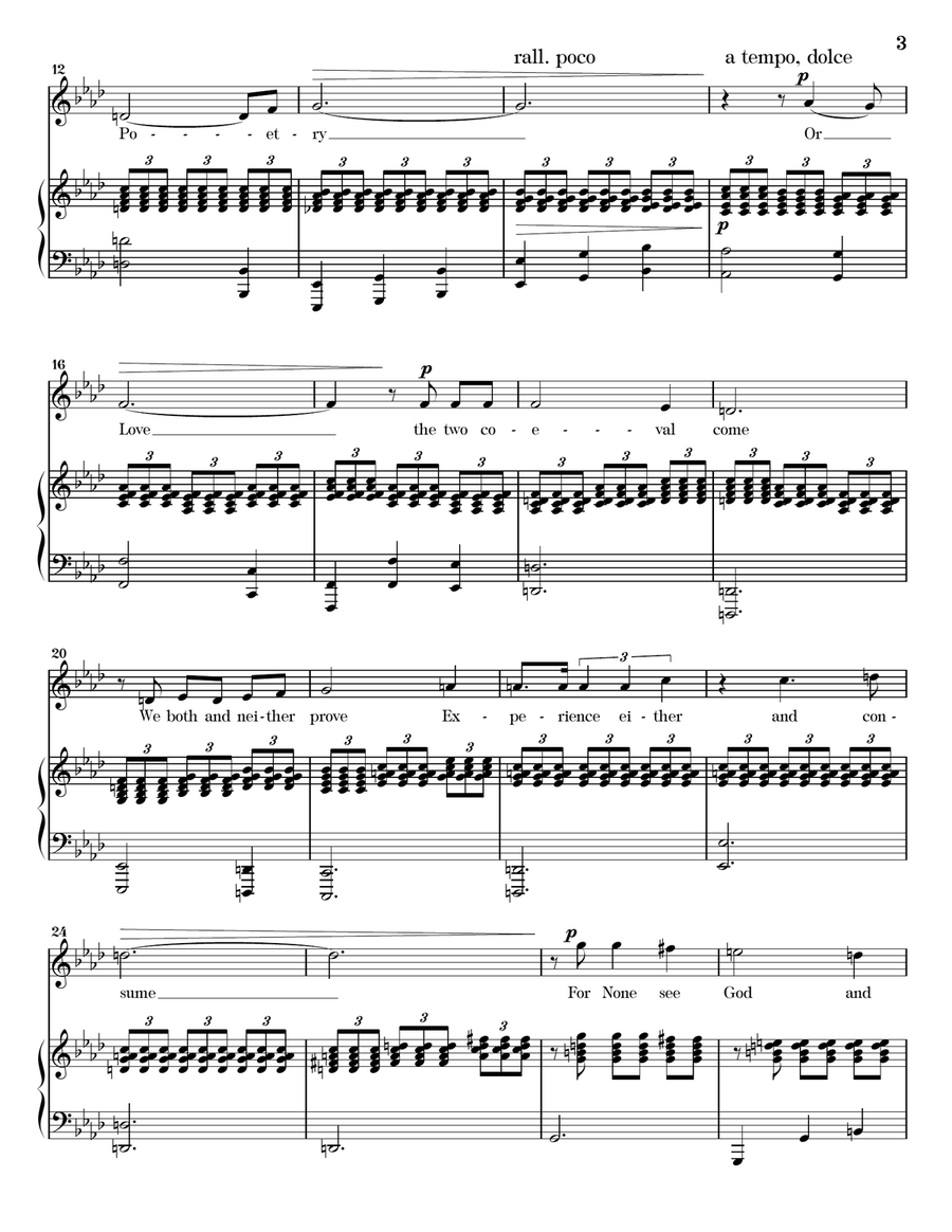 Poetry and Love Poetry and Love Piano, Vocal scores gallery preview page 3