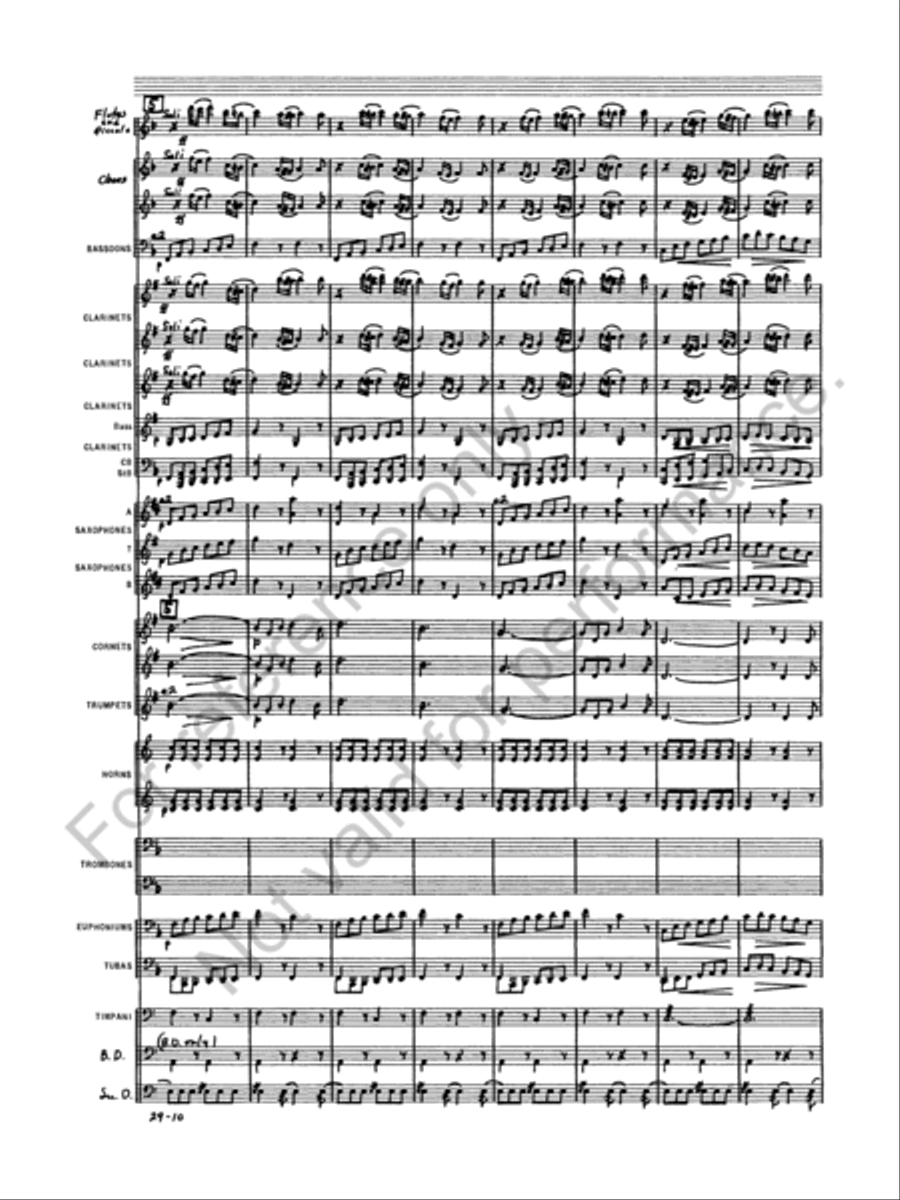 Semper Fidelis Concert Band scores gallery preview page 12