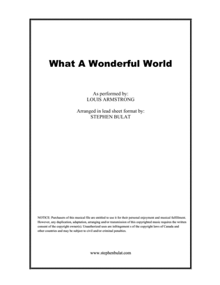 What A Wonderful World