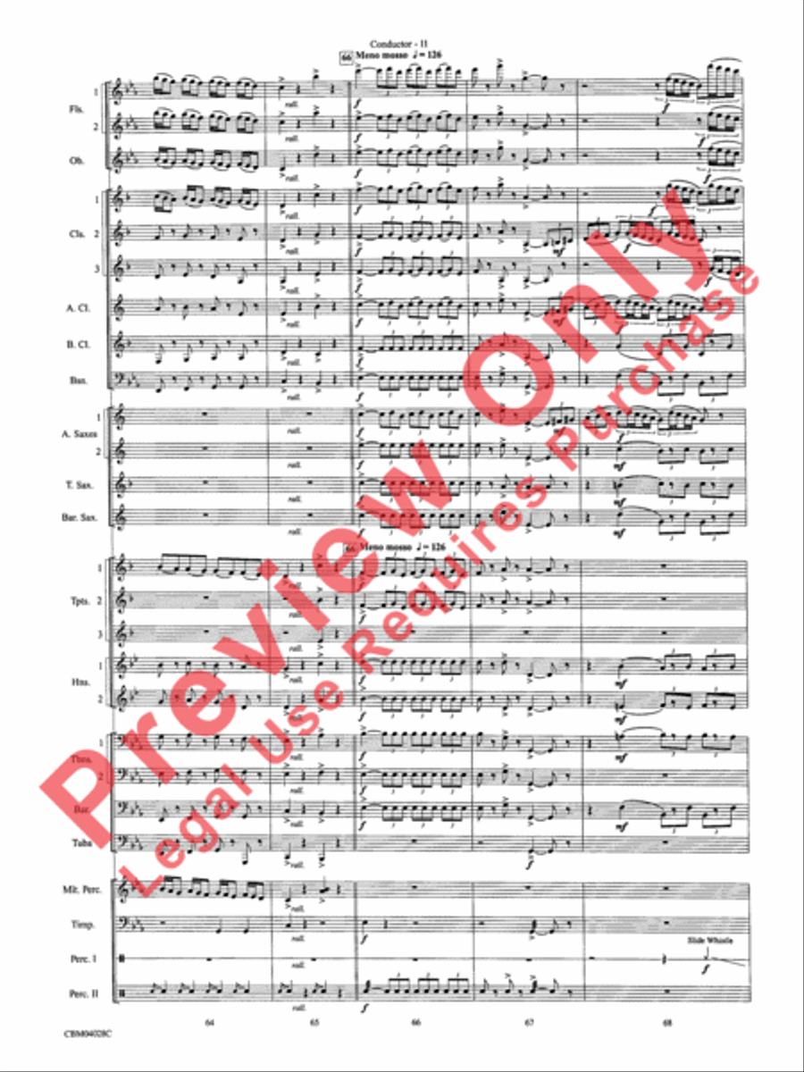 What's Up at the Symphony? Concert Band scores gallery preview page 14