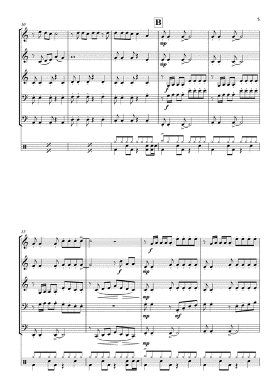 Sugar Brass Ensemble scores gallery preview page 5
