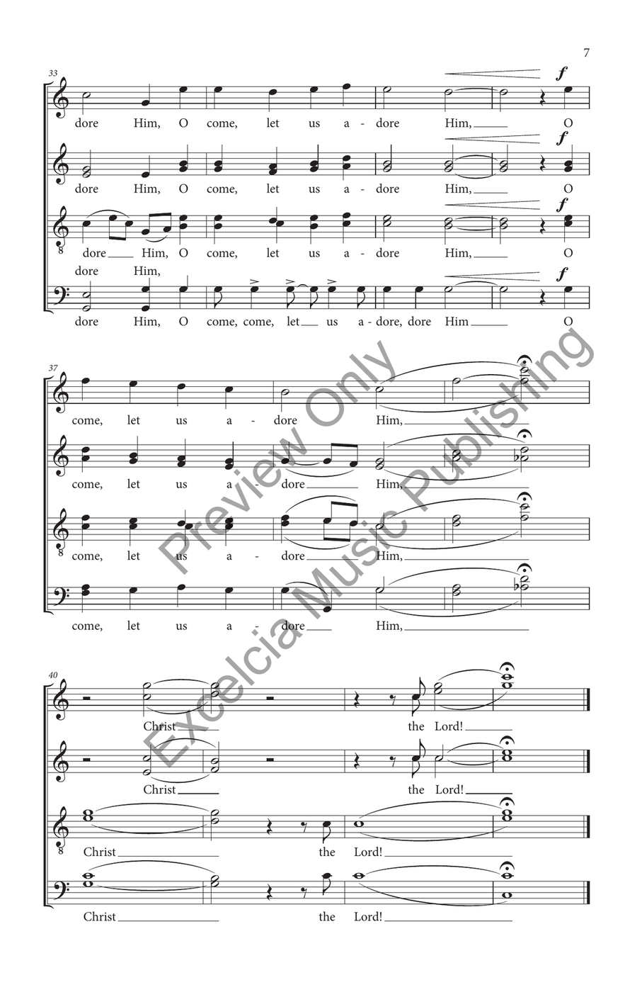 O Come, All Ye Faithful 4-Part scores gallery preview page 8