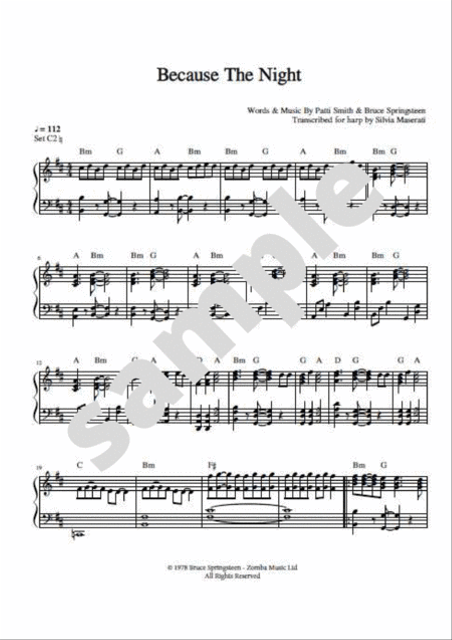 Because The Night Harp scores gallery preview page 2