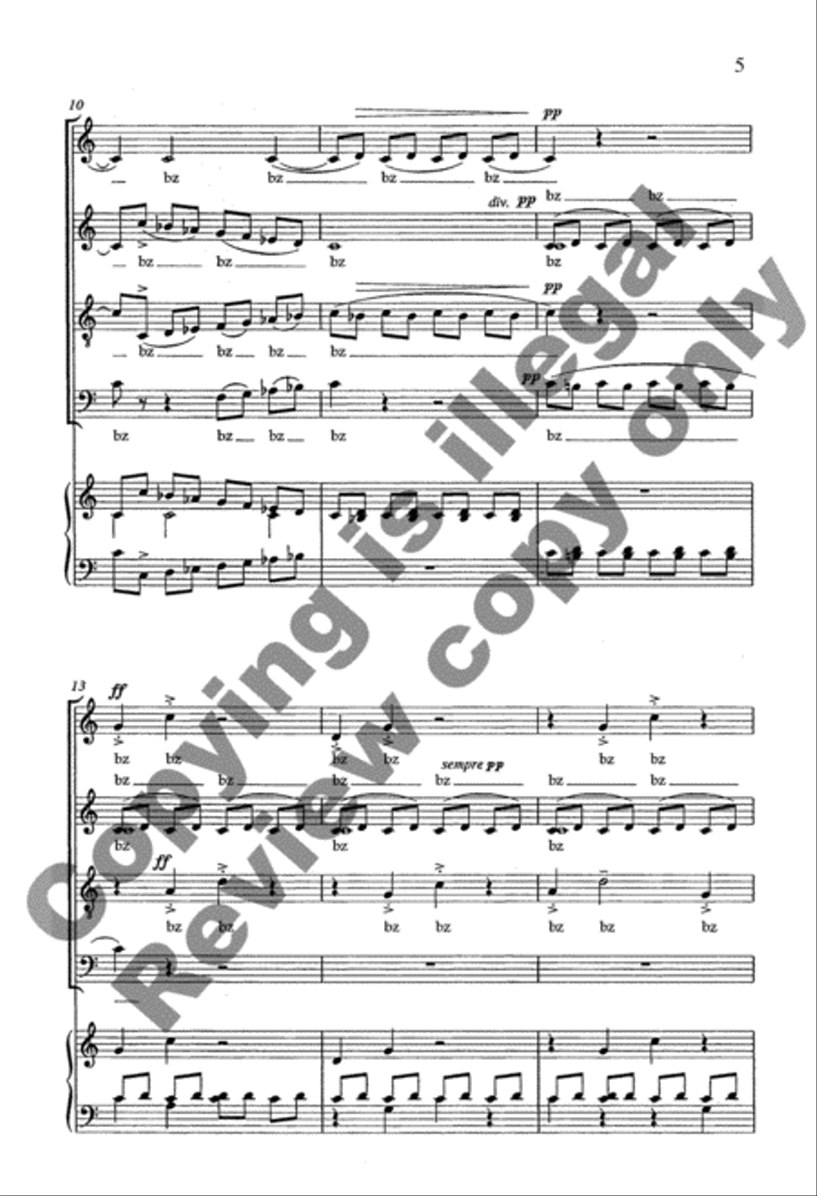 Due North: 5. Mosquitoes 4-Part scores gallery preview page 12