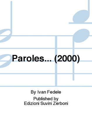 Paroles... (2000)
