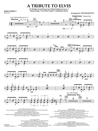 A Tribute To Elvis (arr. Ted Ricketts) - Percussion 2