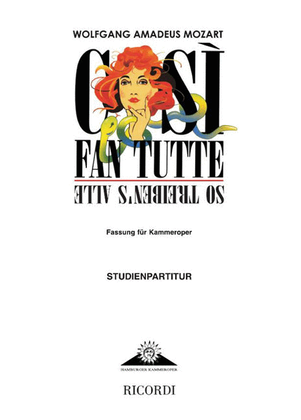 Book cover for Così fan tutte (So treiben's alle)