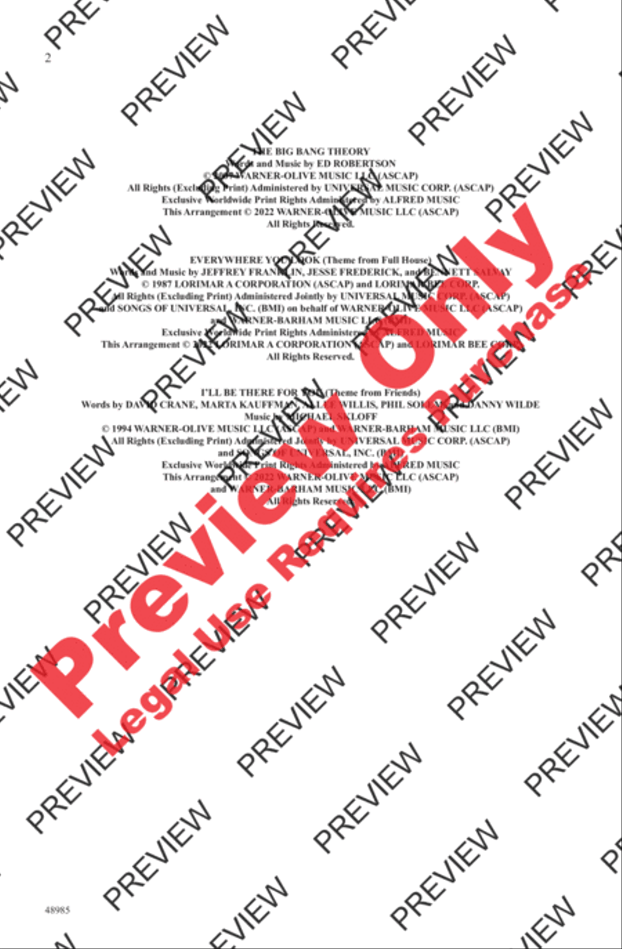 Streaming Sitcoms Streaming Sitcoms 3-Part scores gallery preview page 2
