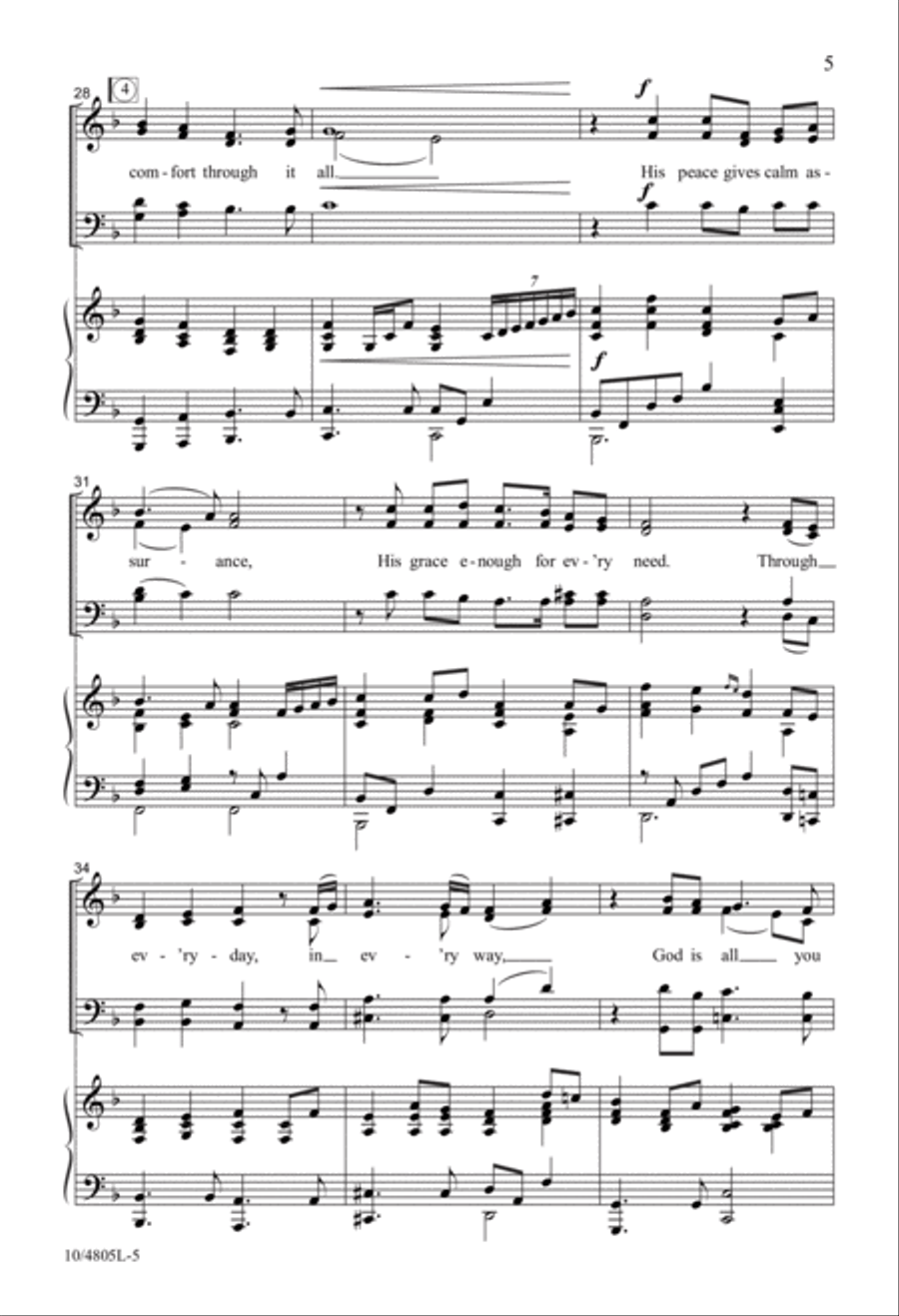 God Is All You Need God Is All You Need 4-Part scores gallery preview page 5
