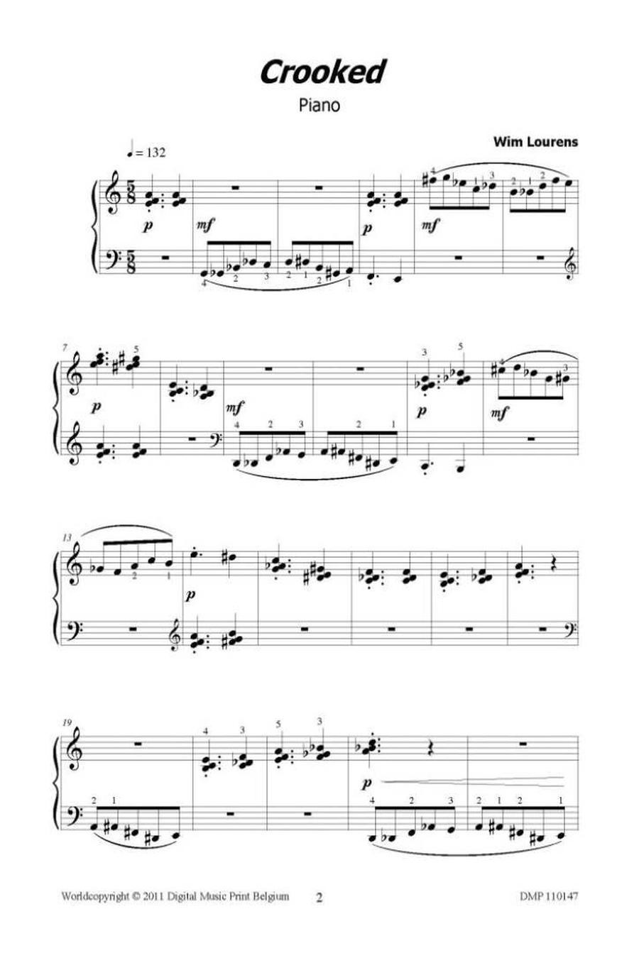 Crooked Piano Solo scores gallery preview page 2