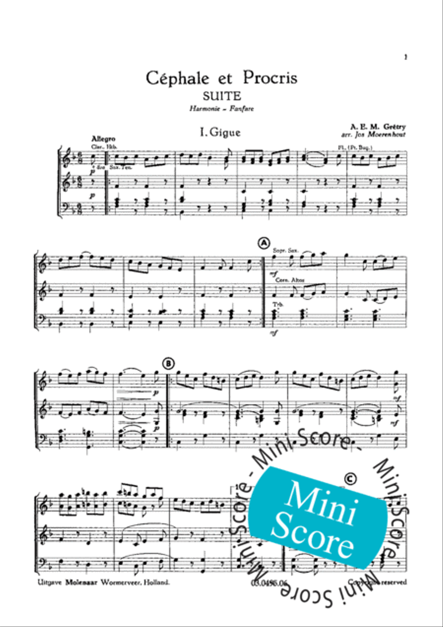 Cephale et Procris Concert Band scores gallery preview page 5
