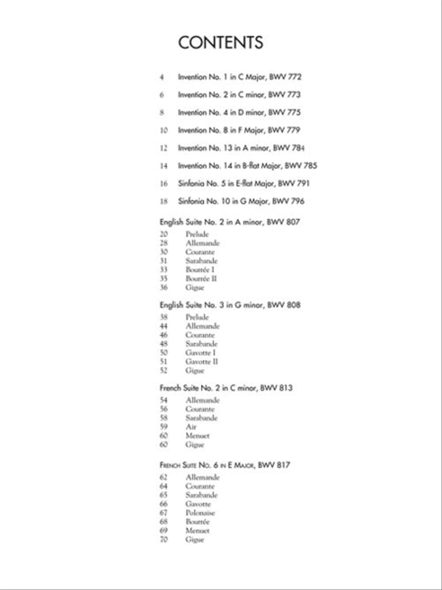 Bach Favorite Piano Works Piano scores gallery preview page 2