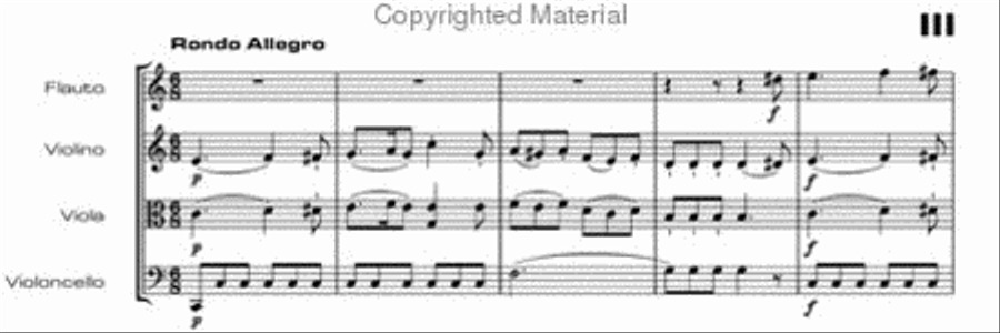 Flute quartets Flute Quartet scores gallery preview page 6