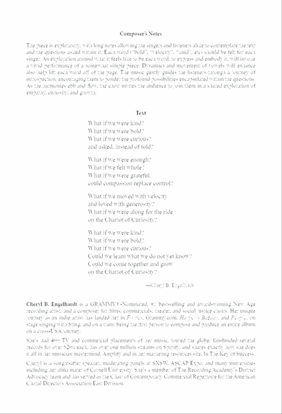 The Chariot (of Curiosity) Divisi scores gallery preview page 2