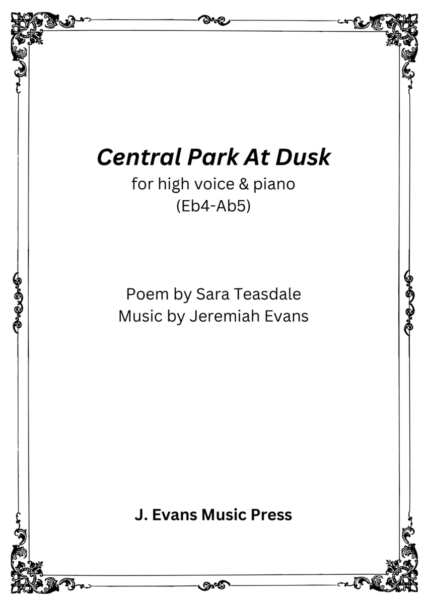Central Park at Dusk image number null