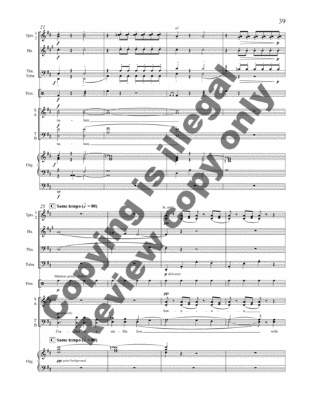 Alpha and Omega (Brass Version Full Score)