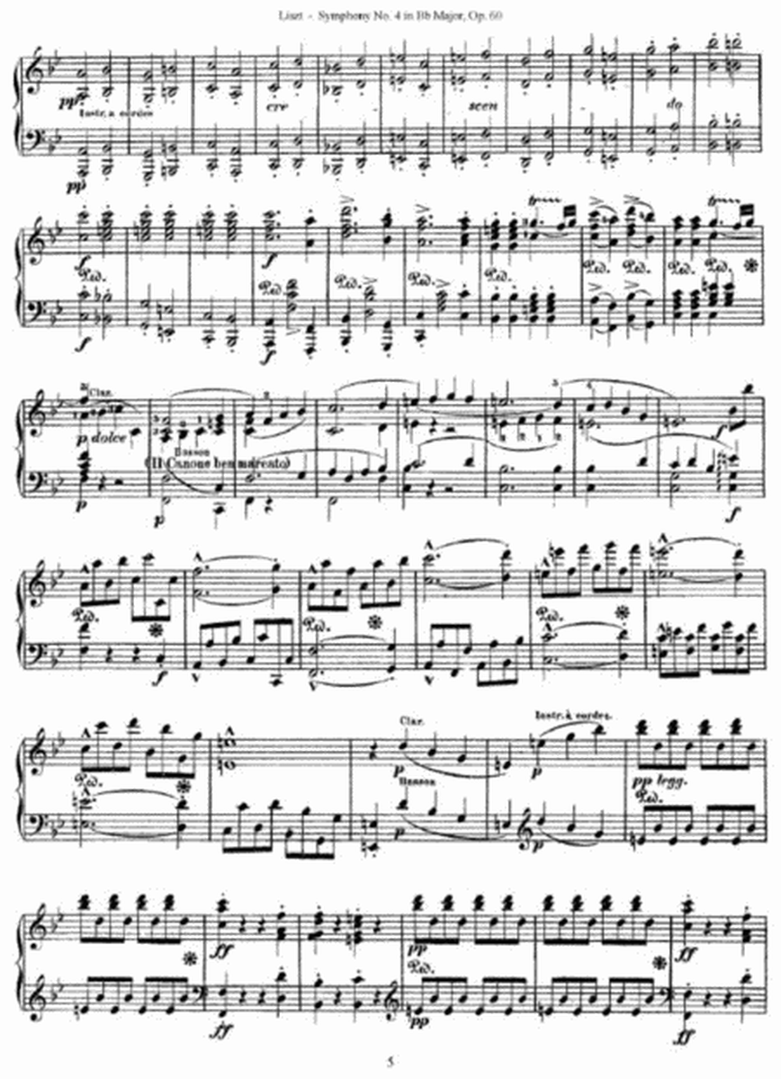 Franz Liszt - Symphony No. 4 in Bb Major, Op. 60 (by Beethoven)