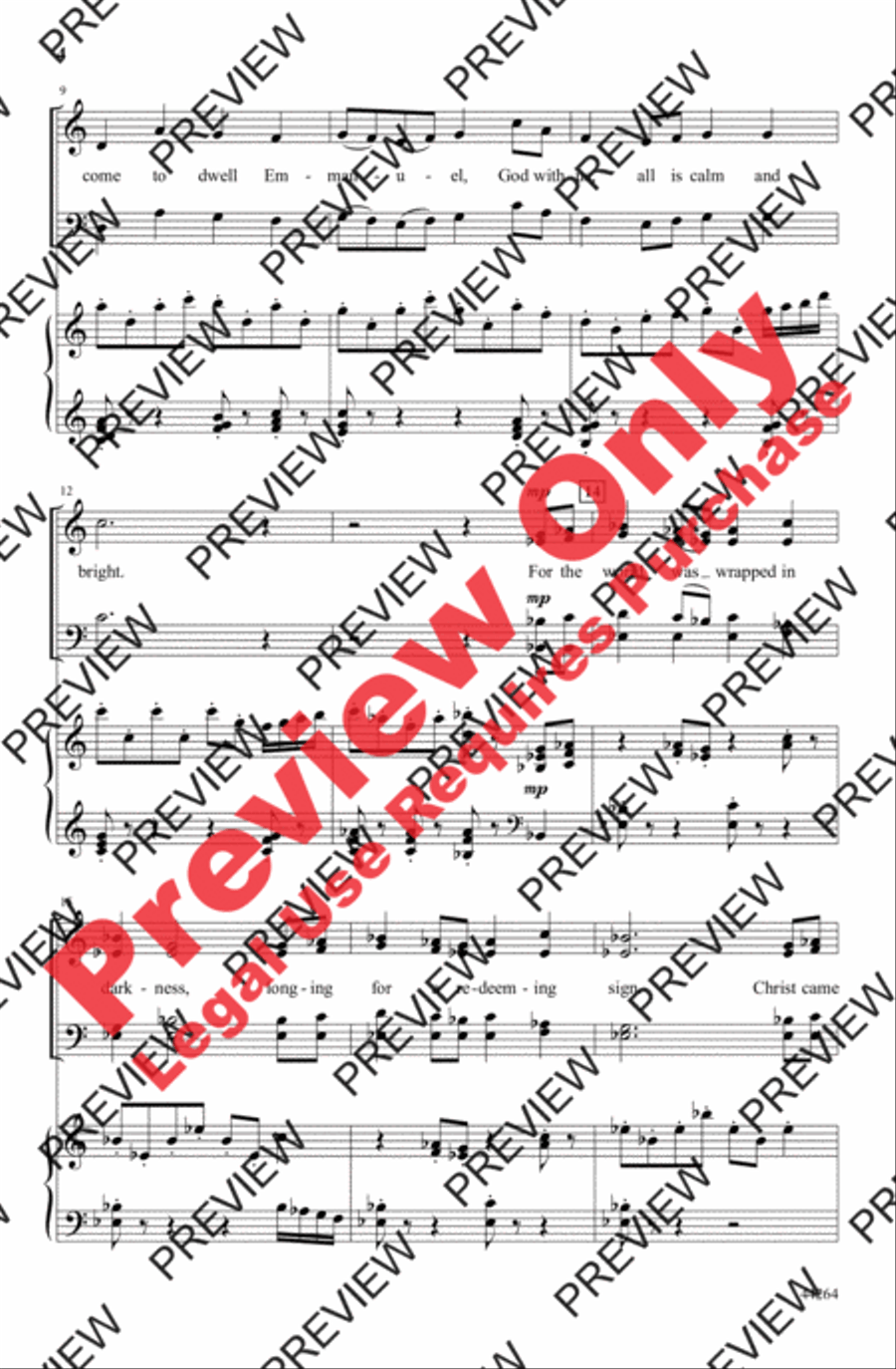 Sing a Glad Noel! 4-Part scores gallery preview page 4