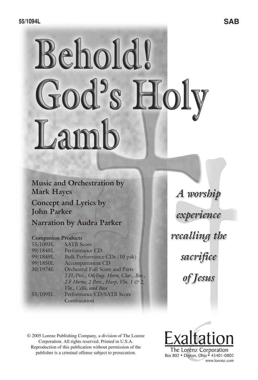 Behold! God's Holy Lamb by Mark Hayes 3-Part - Digital Sheet Music page 3