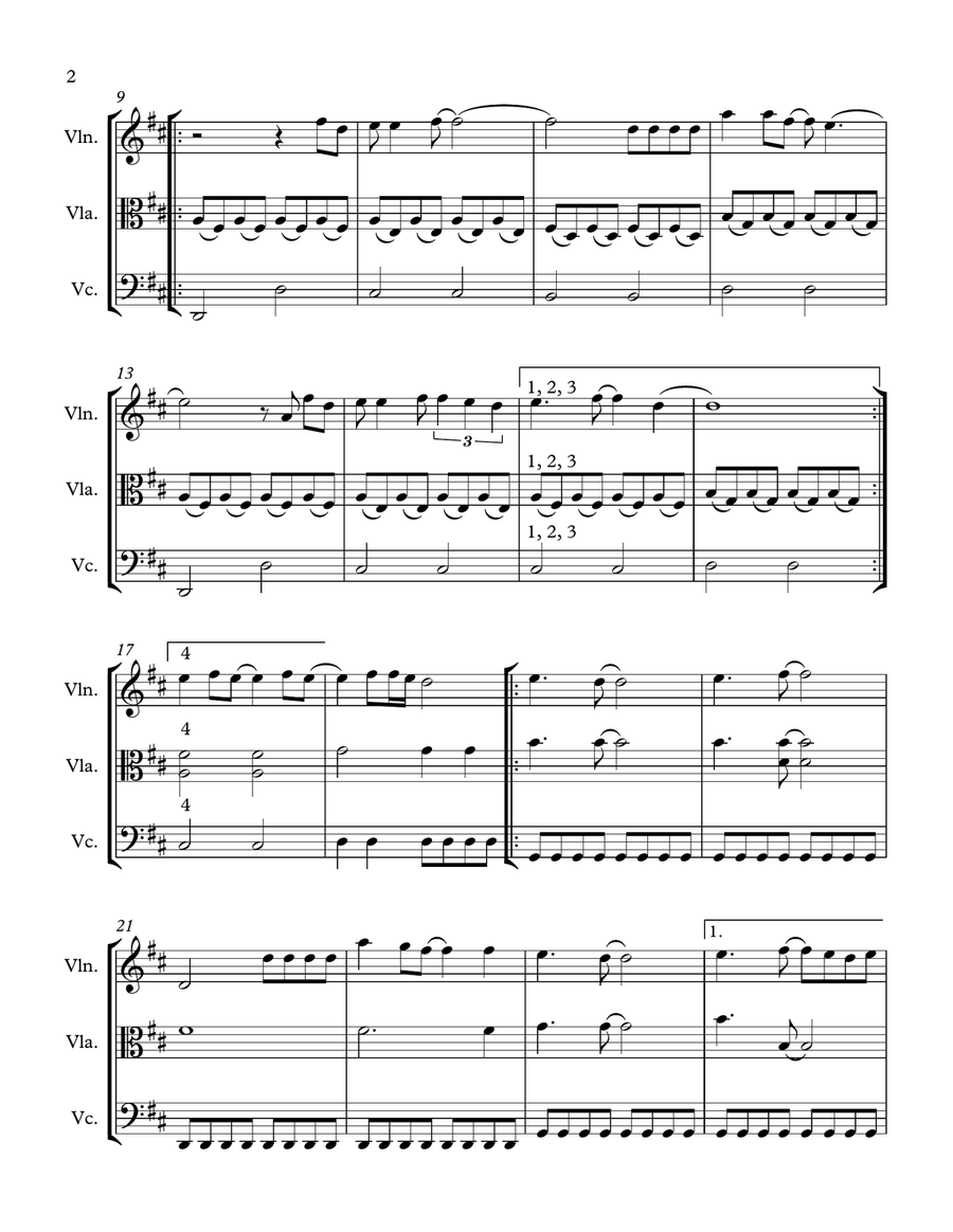 Don't Stop Believin' Don't Stop Believin' String Trio scores gallery preview page 2