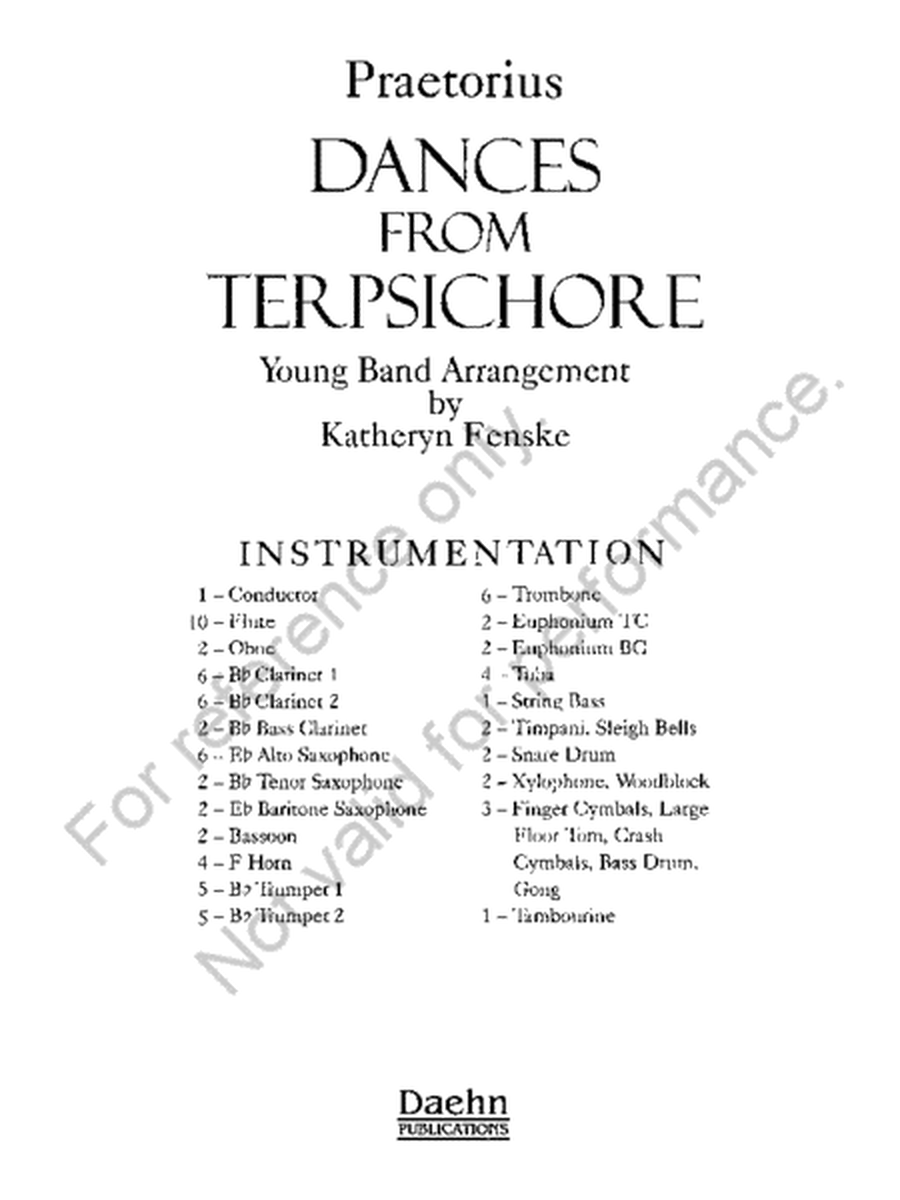 Dances from "Terpsichore" image number null
