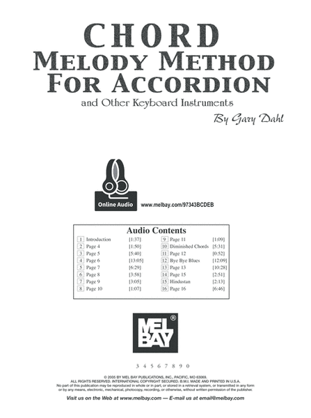 Chord Melody Method for Accordion image number null