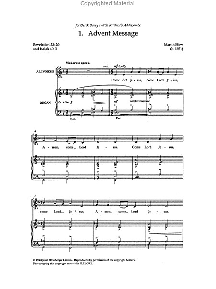 The New Oxford Easy Anthem Book 4-Part scores gallery preview page 2