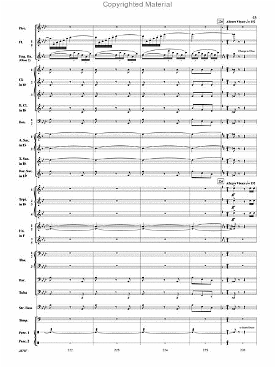 William Tell Overture Concert Band scores gallery preview page 46