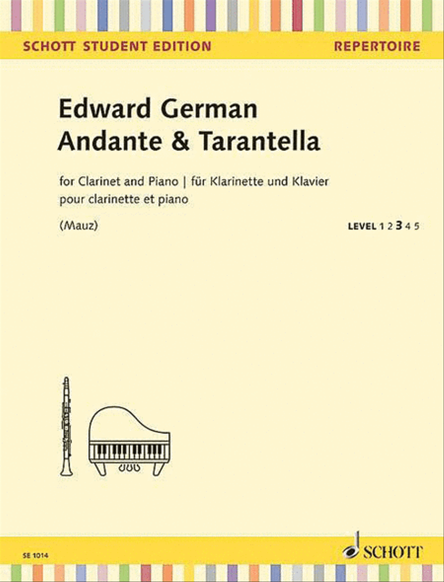 Andante & Tarantella Andante & Tarantella Clarinet Solo scores gallery preview page 1