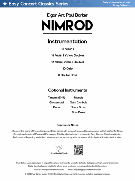 Nimrod (String Orchestra) image number null