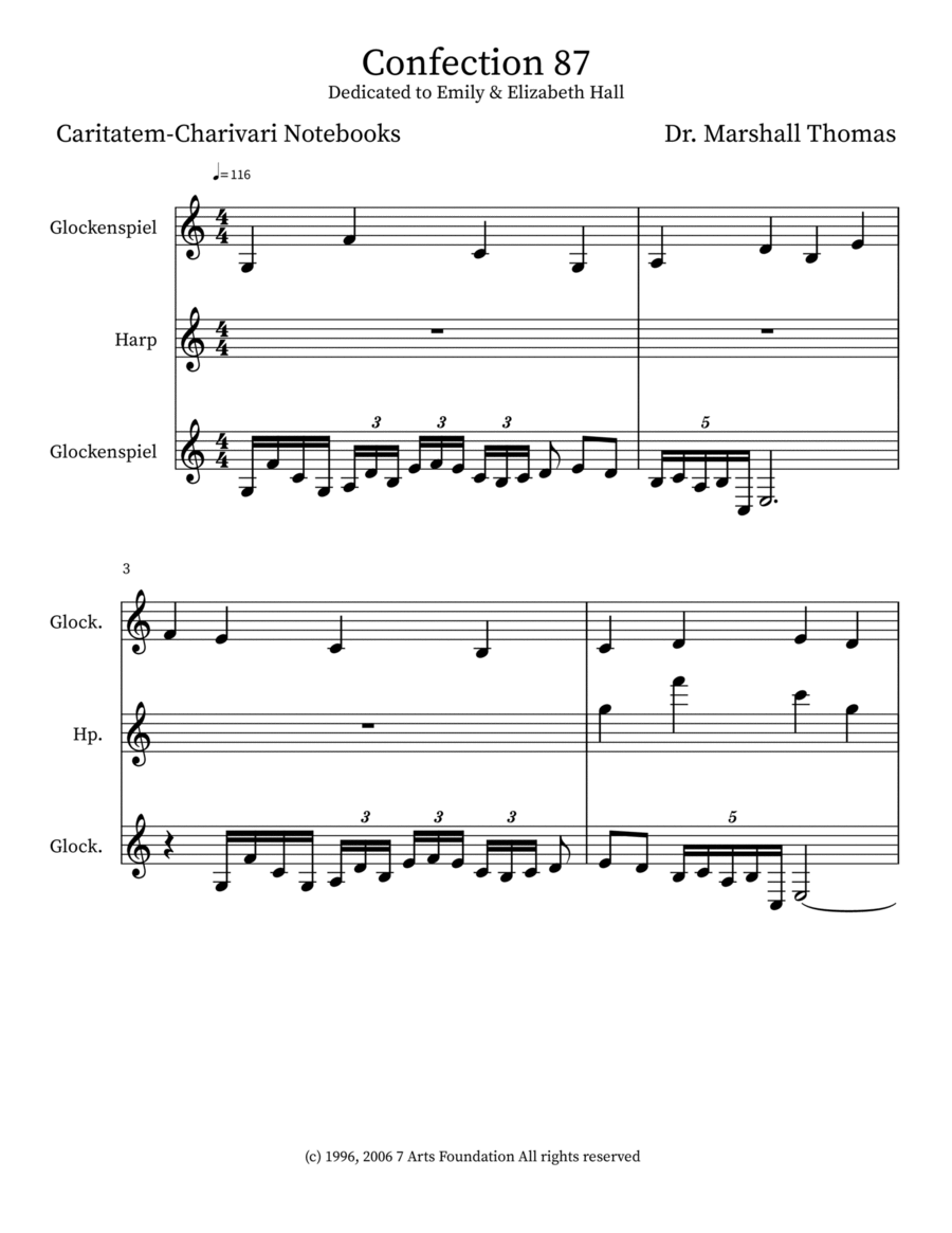 Confection 87 Confection 87 Small Ensemble scores gallery preview page 1