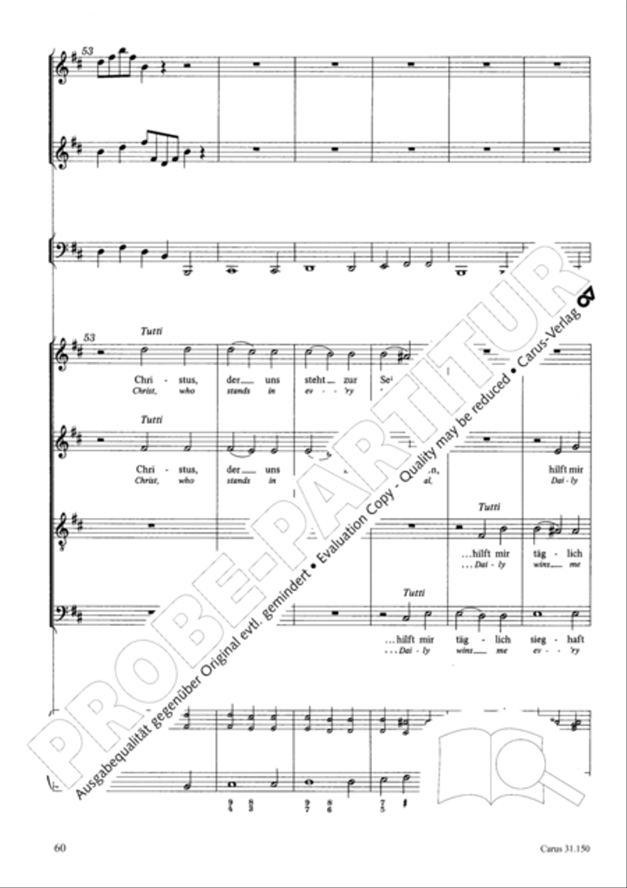 O my Lord, I long for thee (Nach dir, Herr, verlanget mich) 4-Part scores gallery preview page 63