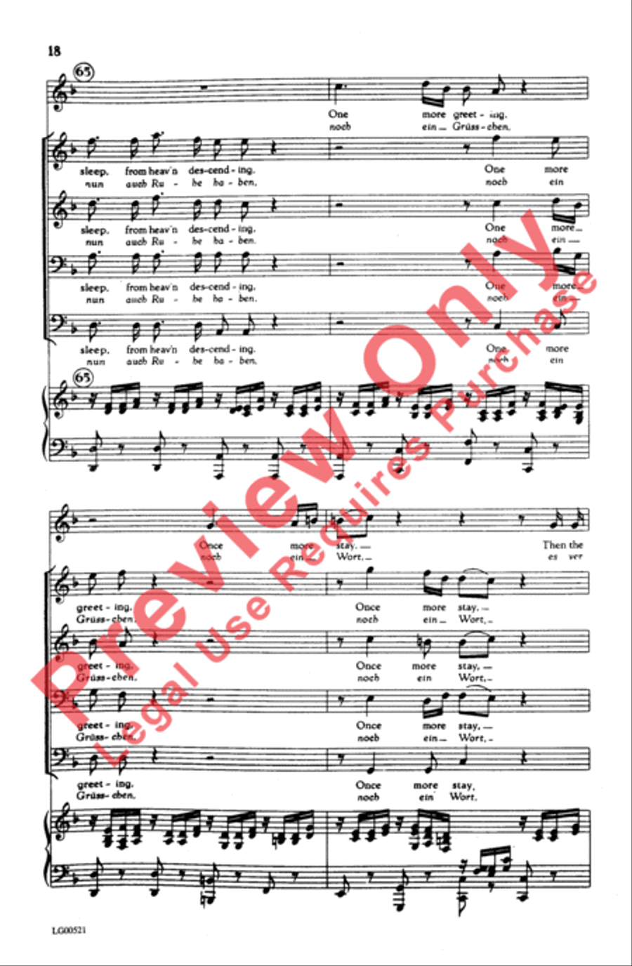 Ständchen Men's Choir scores gallery preview page 18