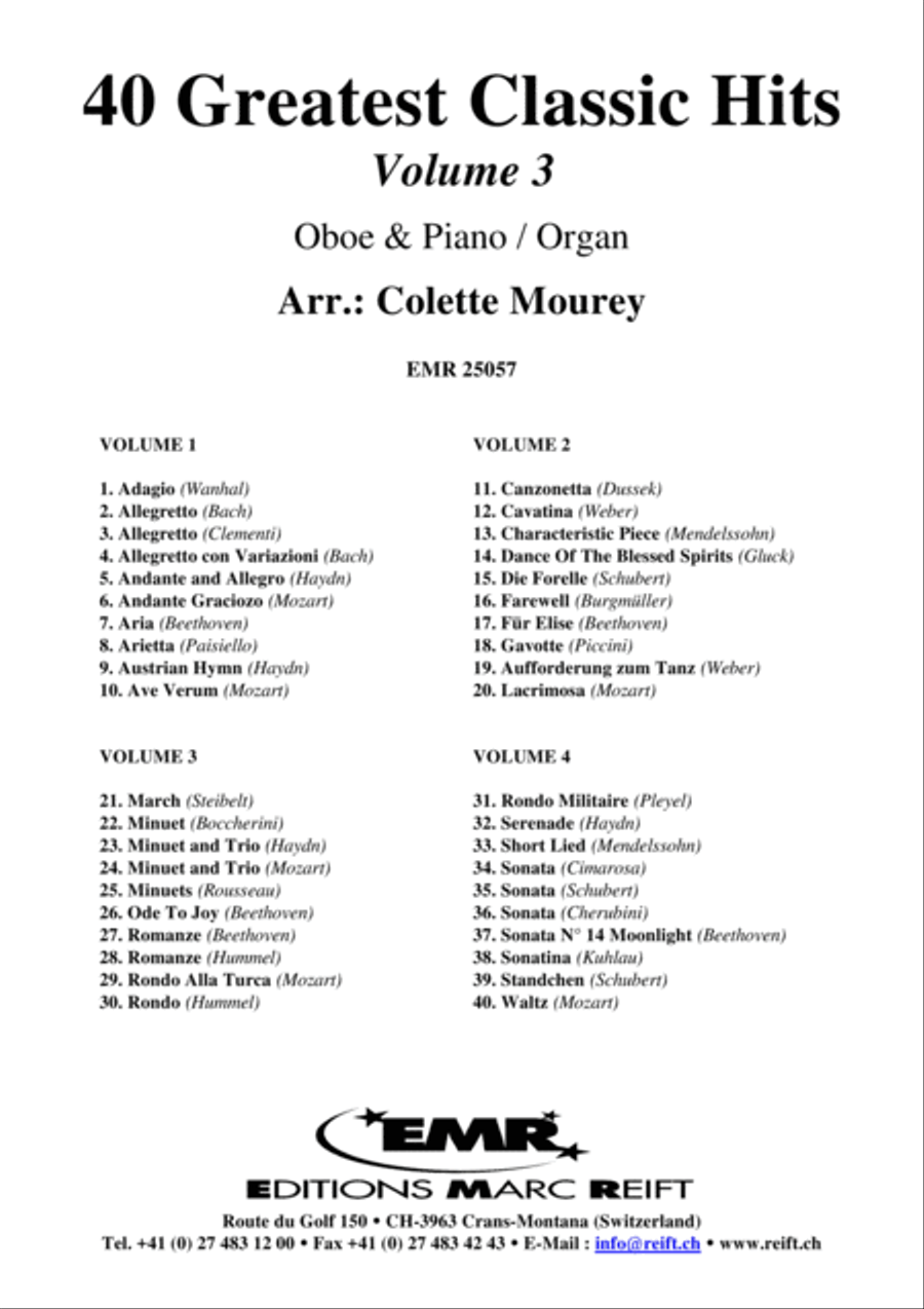 40 Greatest Classic Hits Vol. 3 Organ scores gallery preview page 2