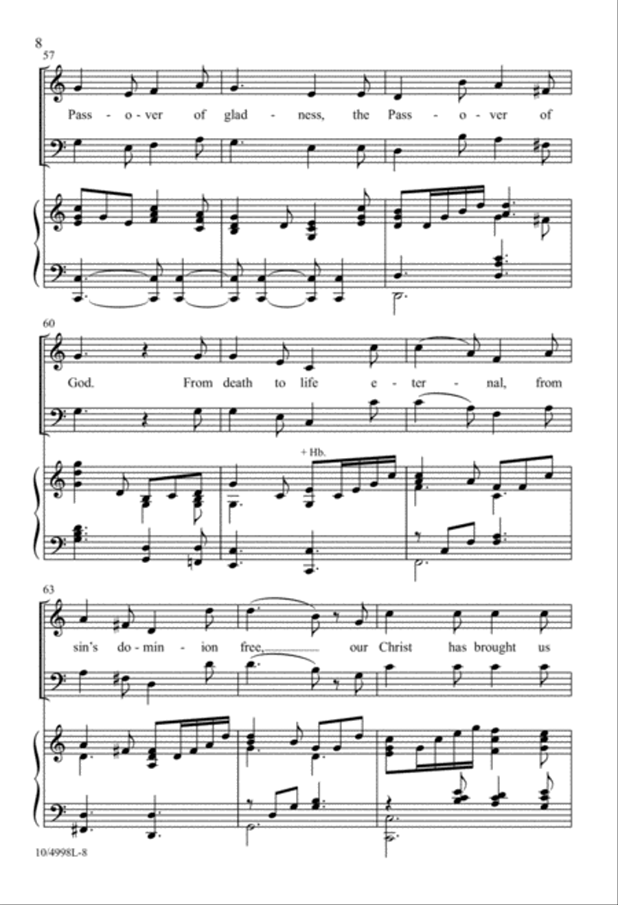 The Lord Is Risen Today! 3-Part scores gallery preview page 8