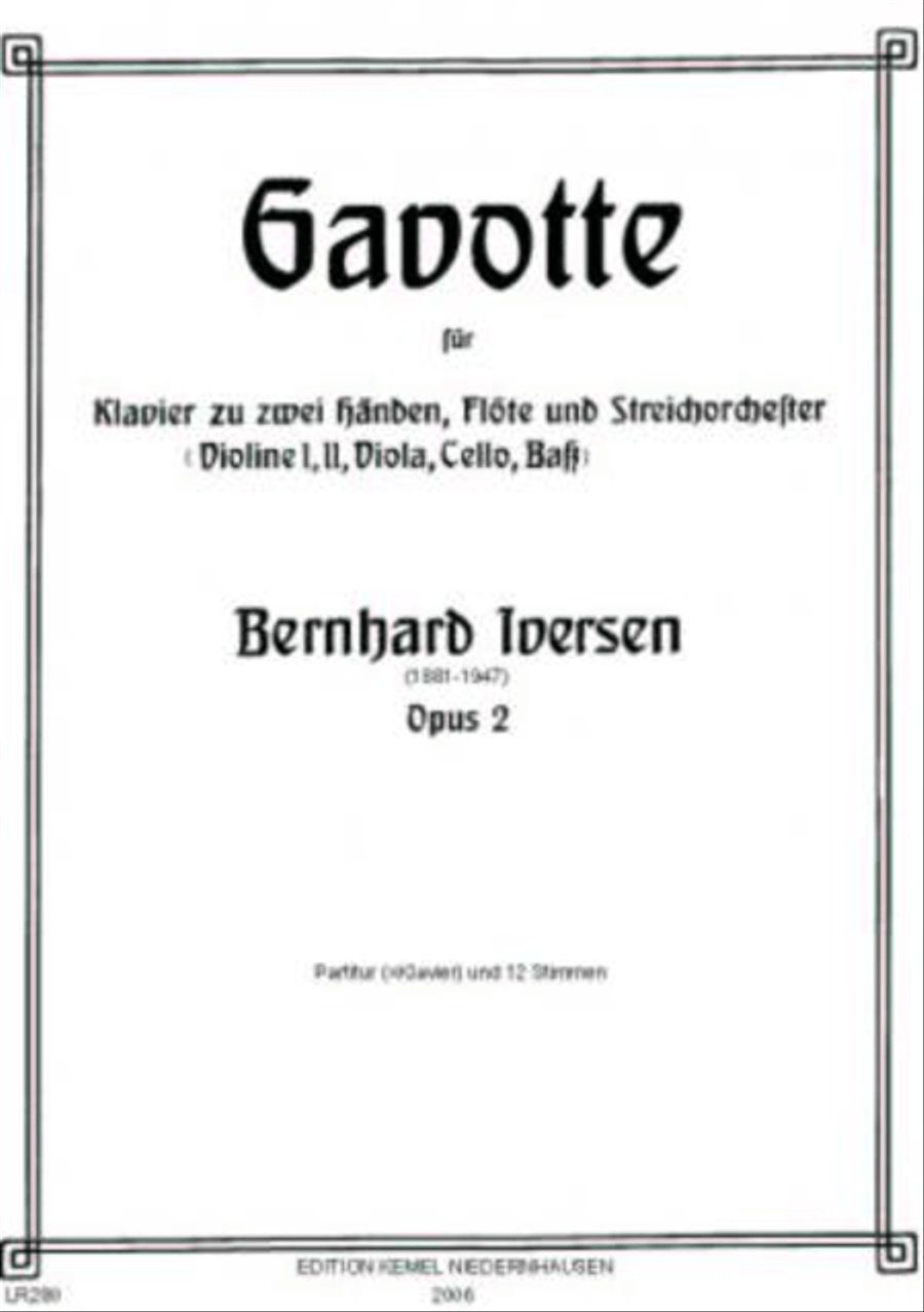 Gavotte Gavotte String Orchestra scores gallery preview page 1