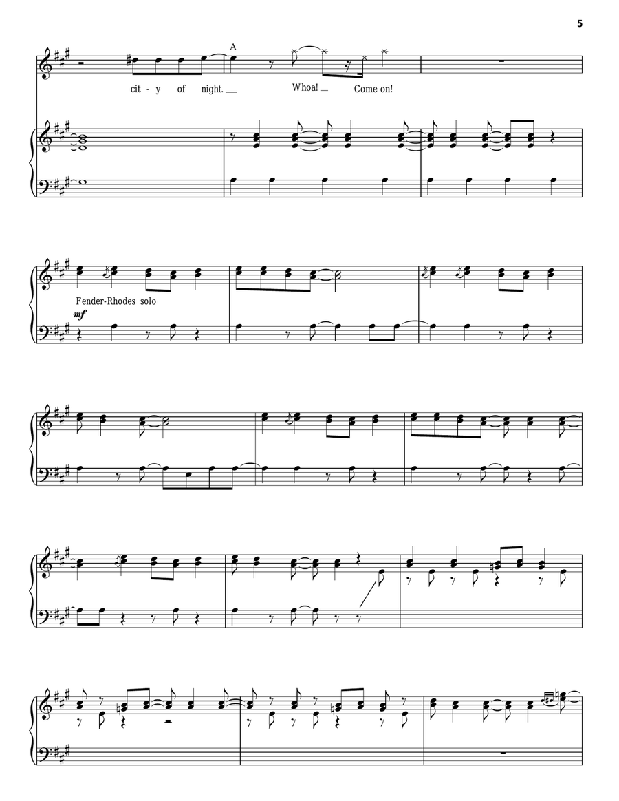 L.A. Woman L.A. Woman Piano, Vocal scores gallery preview page 5