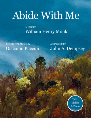 Book cover for Abide with Me (Trio for Two Violins and Piano)