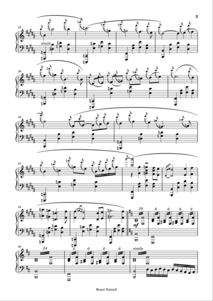 Study No.2 in B major Piano Method scores gallery preview page 3