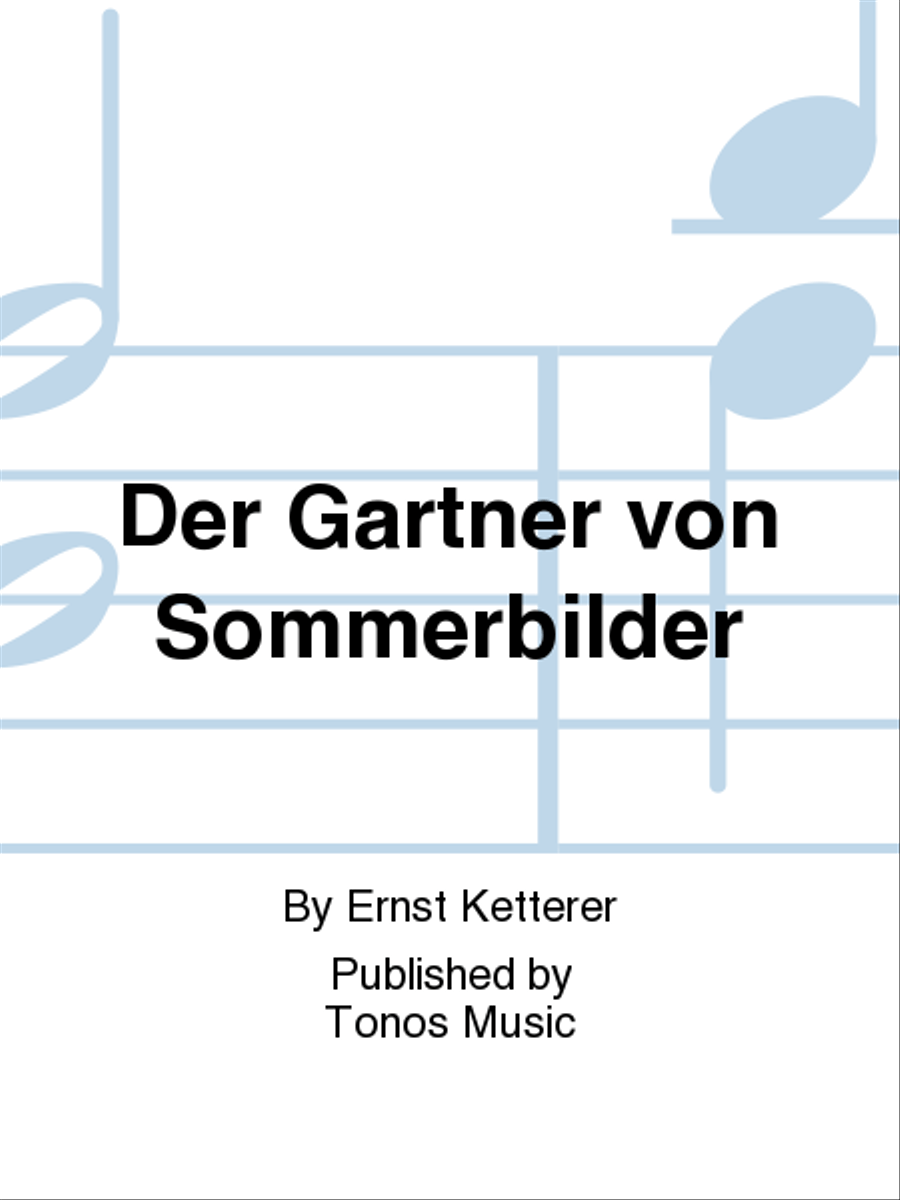 Der Gartner von Sommerbilder TTBB scores gallery preview page 1