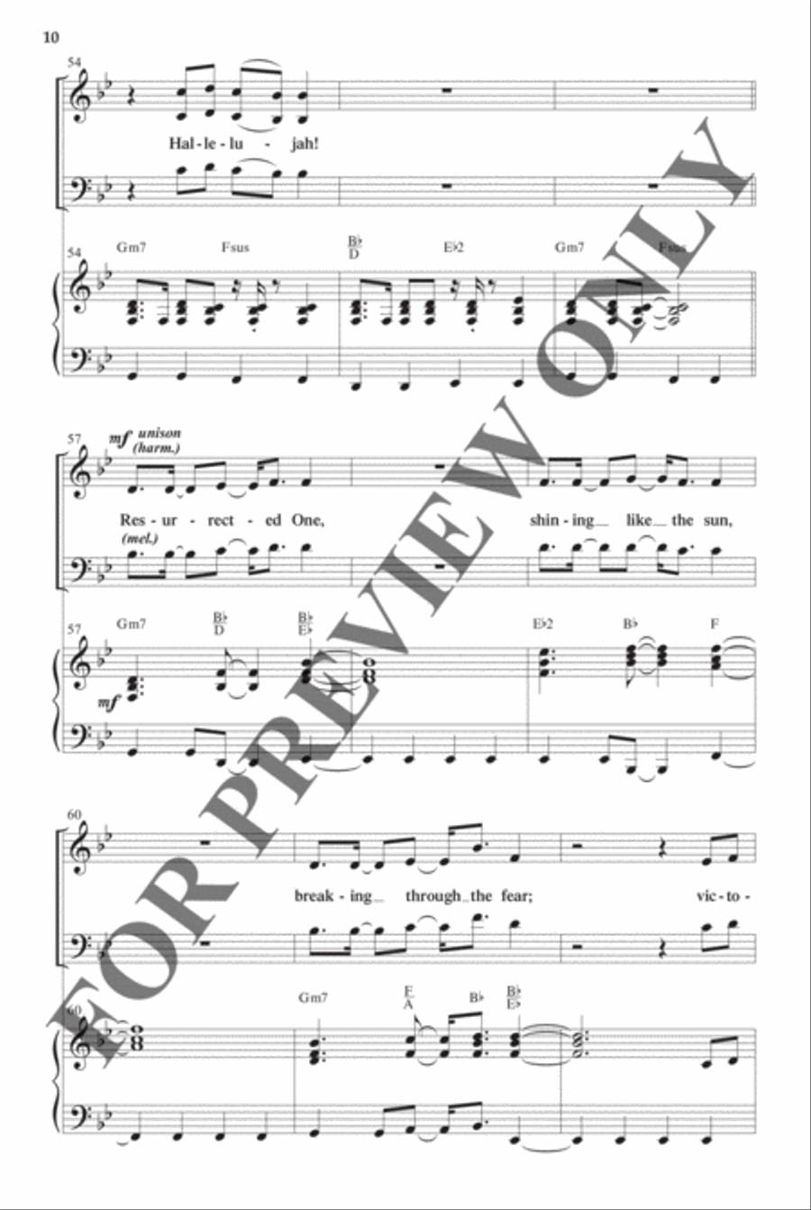 Best-Selling Easter Anthem Pak Vol 1 - Anthem Preview Pak Hymn Anthems scores gallery preview page 10