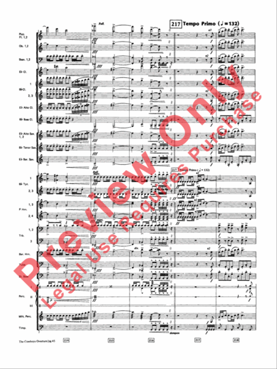 The Cowboys Concert Band scores gallery preview page 46