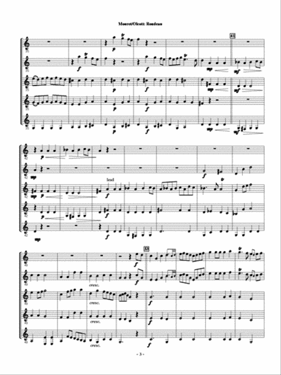 Rondeau Small Ensemble scores gallery preview page 3