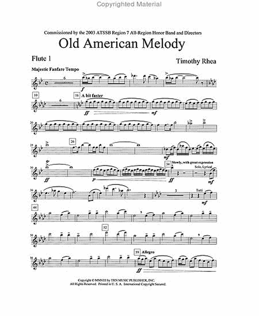 Old American Melody image number null