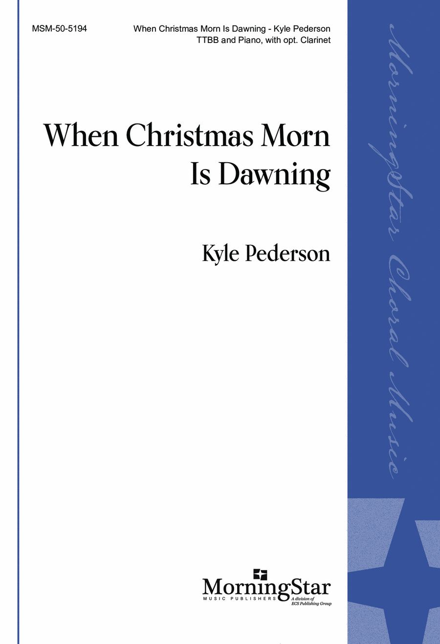When Christmas Morn Is Dawning TTBB scores gallery preview page 1