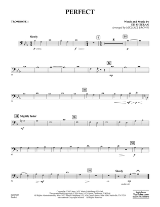 Perfect (arr. Michael Brown) - Trombone 1