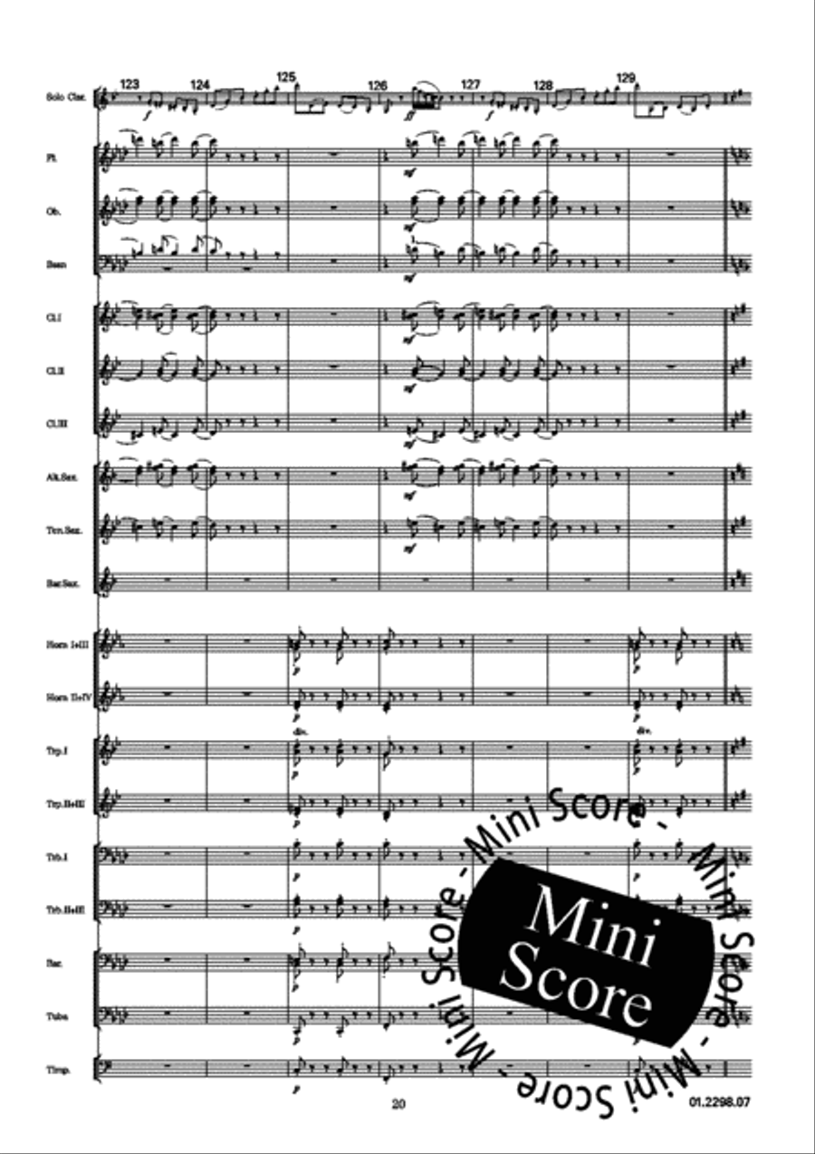 Adagio e Tarantella Concert Band scores gallery preview page 24