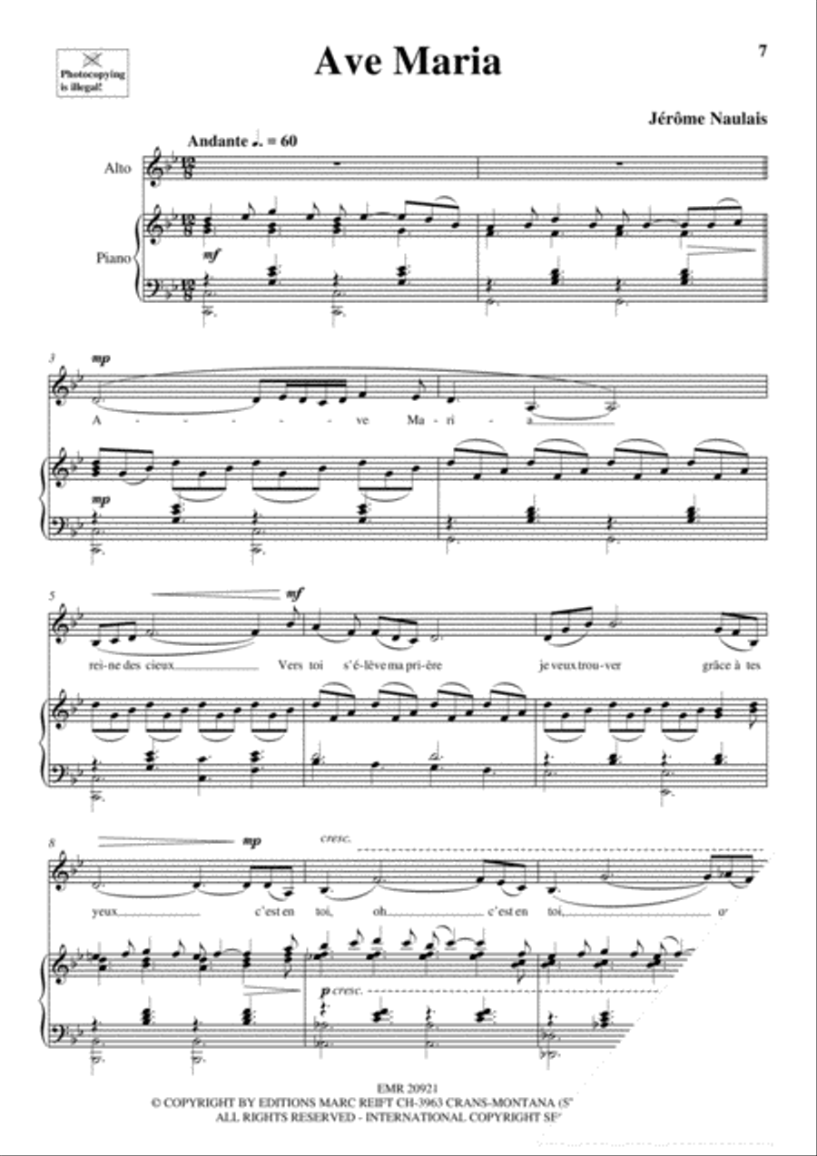 100 Ave Maria Volume 8 Alto Voice scores gallery preview page 5