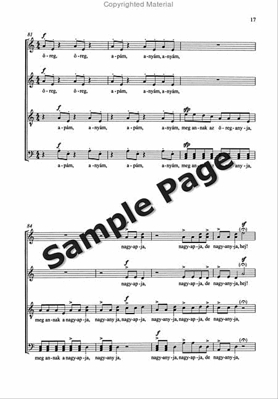Kallai Kettos/Double Dance from Kallo 4-Part scores gallery preview page 18